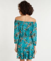 Vestido-Feminino-Curto-Ombro-a-Ombro-Estampado-de-Folhagens-Verde-9375869-Verde_2
