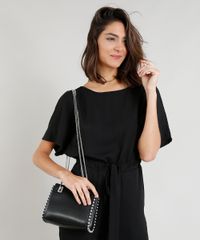 Bolsa-Feminina-com-Alca-de-Corrente-e-Tachas-Preta-9250198-Preto_2