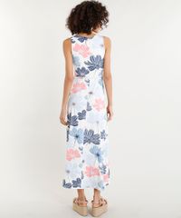 Vestido-Feminino-Midi-Envelope-Estampado-Floral-Decote-V-Bege-Claro-9355195-Bege_Claro_2