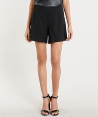 Short-Feminino-Cintura-Alta-Texturizado-com-Ziper-Preto-9252230-Preto_1