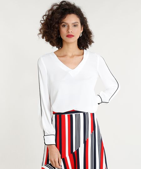 Blusa-Feminina-com-Vivo-Contrastante-Manga-Longa-Decote-V-Branca-9274114-Branco_1 Blusa-Feminina-com-Vivo-Contrastante-Manga-Longa-Decote-V-Branca-9274114-Branco_1