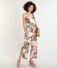 Macacao-Feminino-em-Linho-Estampado-Floral-Tropical-com-Faixa-para-Amarrar-Branco-9277512-Branco_3