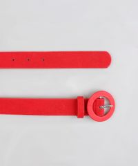 Cinto-Feminino-com-Fivela-Redonda-Vermelho-9255445-Vermelho_1