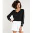 Blusa-Feminina-com-Vivo-Contrastante-Manga-Longa-Decote-V-Preta-9274114-Preto_1