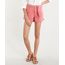 Short-de-Sarja-Feminino-com-Faixa-de-Amarrar-Coral-9346402-Coral_1