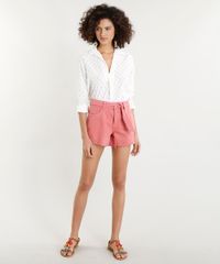 Short-de-Sarja-Feminino-com-Faixa-de-Amarrar-Coral-9346402-Coral_3 Short-de-Sarja-Feminino-com-Faixa-de-Amarrar-Coral-9346402-Coral_3