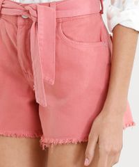 Short-de-Sarja-Feminino-com-Faixa-de-Amarrar-Coral-9346402-Coral_4 Short-de-Sarja-Feminino-com-Faixa-de-Amarrar-Coral-9346402-Coral_4