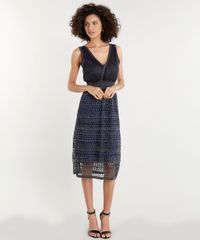 Vestido-Feminino-Midi-em-Trico-com-Lurex-Decote-V-Azul-Marinho-9357541-Azul_Marinho_3