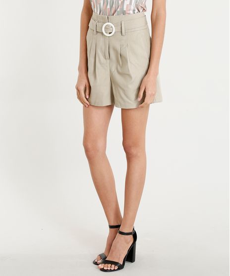 Short-Clochard-Feminino-Cintura-Alta-com-Cinto-Kaki-9252155-Kaki_1
