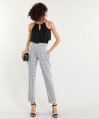 Calca-Feminina-Estampada-Xadrez-com-Bolsos-Branca-9360198-Branco_3