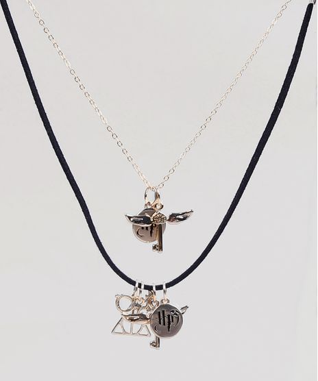 Kit-de-2-Gargantilhas-Choker-Feminino-com-Pingente-Harry-Potter-Dourado-9289213-Dourado_1