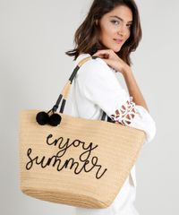 Bolsa-Shopper-Feminina-de-Palha--Enjoy-Summer--com-Pompom-Bege-9197899-Bege_2