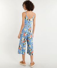 Macacao-Pantacourt-Feminino-Estampado-Floral-com-Laco-Alcas-Finas-Decote-V-Azul-9352761-Azul_2