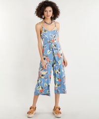 Macacao-Pantacourt-Feminino-Estampado-Floral-com-Laco-Alcas-Finas-Decote-V-Azul-9352761-Azul_3