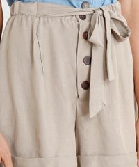 Short-Clochard-Feminino-Cintura-Alta-com-Botoes-Kaki-9364897-Kaki_4