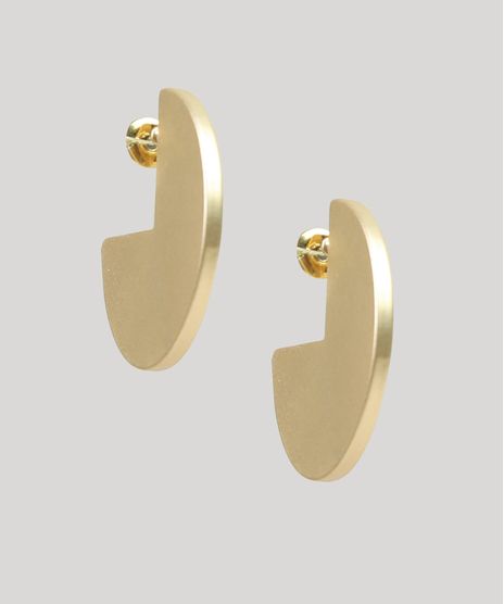 Brinco-Feminino-Geometrico-Fosco-Dourado-9266324-Dourado_1