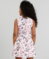 Vestido-Infantil-Estampado-Floral-com-Cinto-Metalizado-Rosa-9341709-Rosa_2
