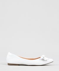 Sapatilha-Bico-Fino-Feminina-Via-Uno-com-Laco-Branca-9422478-Branco_1