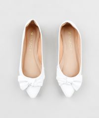 Sapatilha-Bico-Fino-Feminina-Via-Uno-com-Laco-Branca-9422478-Branco_4