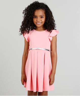 Vestido-Infantil-em-Jacquard-com-Cinto-Metalizado-Rosa-9337303-Rosa_1