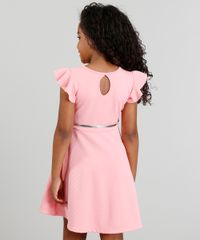 Vestido-Infantil-em-Jacquard-com-Cinto-Metalizado-Rosa-9337303-Rosa_2