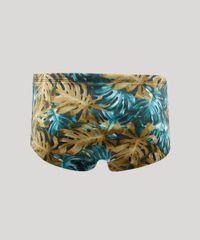 Sunga-Masculina-Estampada-de-Folhagens-com-Protecao-UV50--Verde-9356564-Verde_2