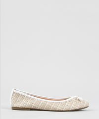 Sapatilha-Feminina-Via-Uno-em-Tweed-Bege-9422473-Bege_1