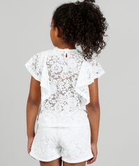 Conjunto-Infantil-de-Blusa---Short-em-Renda-Floral-Branco-9324057-Branco_2