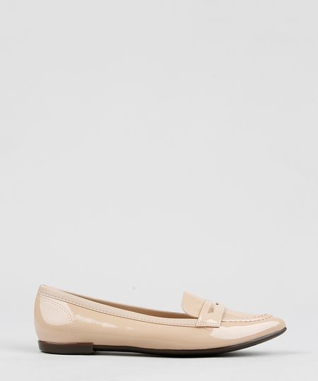 Mocassim-Bico-Fino-Feminino-Moleca-em-Verniz-Bege-9330615-Bege_1