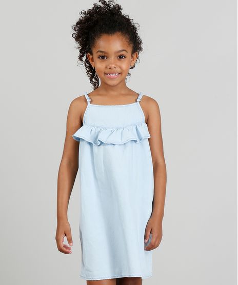 Vestido-em-Jeans-Infantil-com-Babado-Azul-Claro-9329128-Azul_Claro_1
