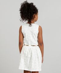 Vestido-Infantil-Estampado-de-Borboletas-com-Cinto-Metalizado-Bege-Claro-9318141-Bege_Claro_2