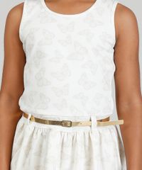Vestido-Infantil-Estampado-de-Borboletas-com-Cinto-Metalizado-Bege-Claro-9318141-Bege_Claro_4