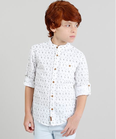 Camisa-Infantil-Estampada--Coqueiros--Manga-Longa-Gola-Padre-Branca-9187091-Branco_1