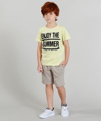 Camiseta-Infantil-com-Estampa-Flocada-Manga-Curta-Amarela-9373063-Amarelo_3