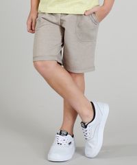 Bermuda-de-Moletom-Infantil-com-Cordao-de-Ajuste-Kaki-9212006-Kaki_1