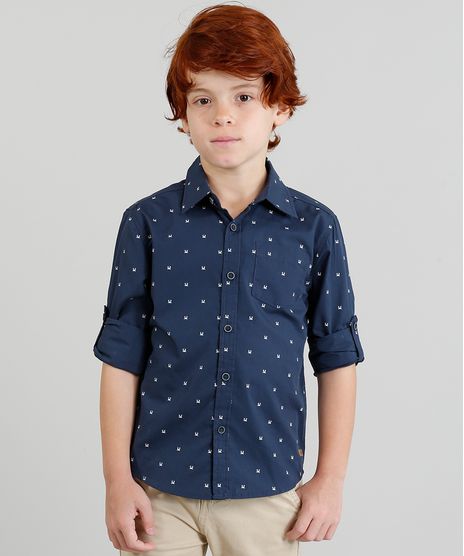 Camisa-Infantil-Estampada--Caranguejo--Manga-Longa-Gola-Esporte-Azul-Marinho-9187109-Azul_Marinho_1