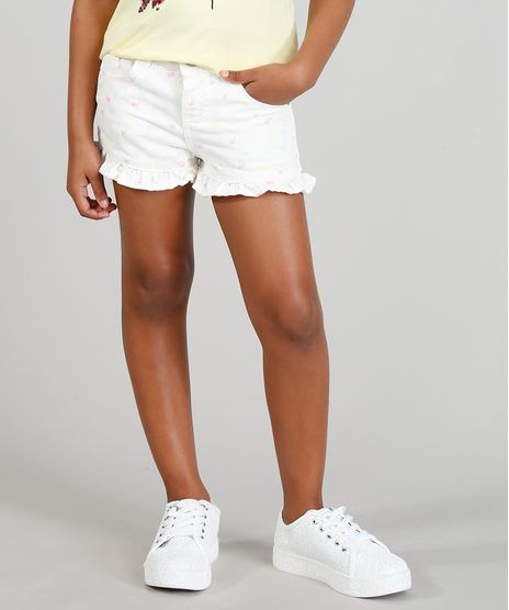 Short-Color-Infantil-Estampado-de-Lacos-com-Babado-Off-White-9368843-Off_White_1