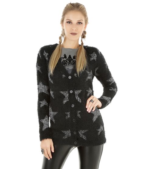 Cardigan-em-Trico-Estampado-Preto-8208600-Preto_1