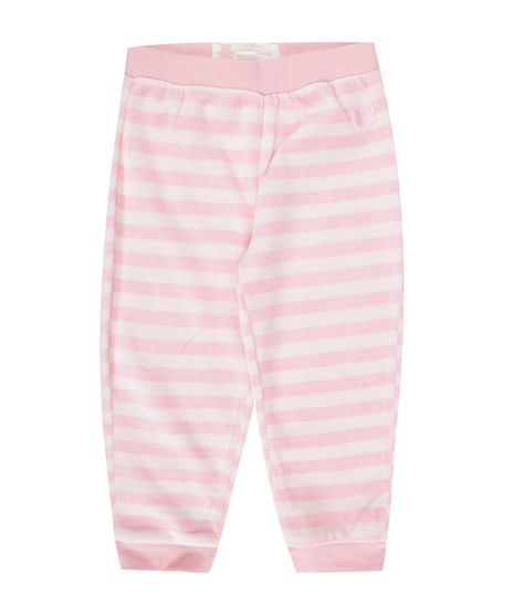 Calca-Listrada-em-Plush-de-Algodao---Sustentavel-Rosa-Claro-8183678-Rosa_Claro_1