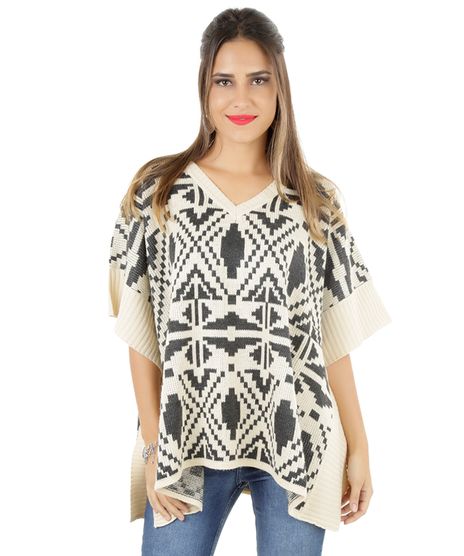 Poncho-em-Trico-Geometrico-Cinza-8200198-Cinza_1