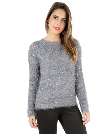 Sueter-em-Trico-Cinza-Claro-8167606-Cinza_Claro_1 Sueter-em-Trico-Cinza-Claro-8167606-Cinza_Claro_1