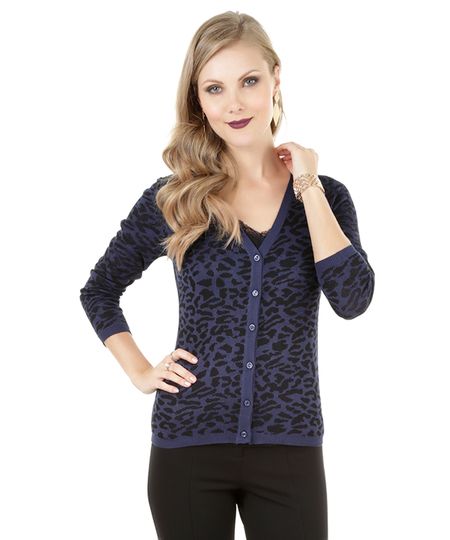 Cardigan-Animal-Print-em-Trico-Azul-Escuro-8168429-Azul_Escuro_1 Cardigan-Animal-Print-em-Trico-Azul-Escuro-8168429-Azul_Escuro_1