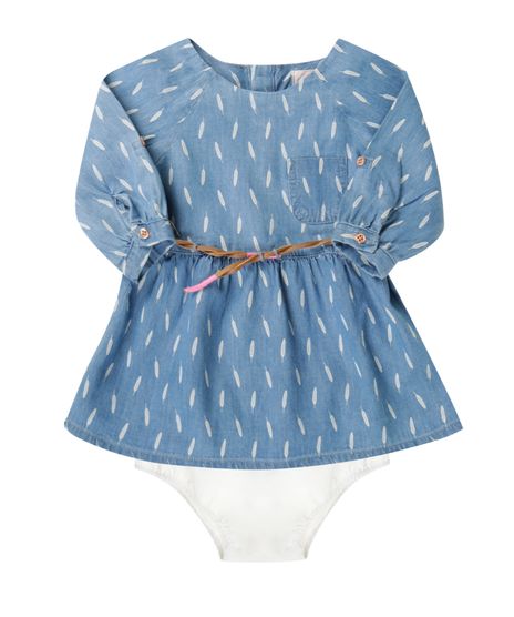 Vestido-Jeans-Estampado-com-Cinto---Calcinha-Azul-Medio-8240075-Azul_Medio_1