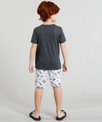 Pijama-Infantil--Dinossauro--Manga-Curta-Cinza-Mescla-Escuro-9341547-Cinza_Mescla_Escuro_2