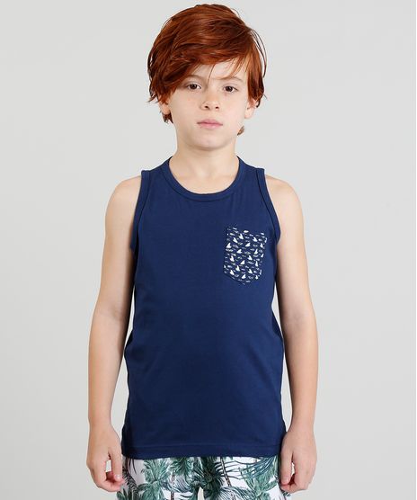Regata-Infantil-com-Bolso-Estampado-de-Tubarao-Gola-Careca-Azul-Marinho-9329012-Azul_Marinho_1