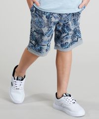 Bermuda-de-Moletom-Infantil-Estampada-Tropical-Barra-Dobrada-Cinza-Mescla-9211986-Cinza_Mescla_1