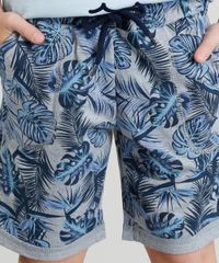 Bermuda-de-Moletom-Infantil-Estampada-Tropical-Barra-Dobrada-Cinza-Mescla-9211986-Cinza_Mescla_4