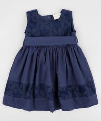 Vestido-Infantil-Bordado-Floral-com-Laco-Sem-Manga-Azul-Marinho-9378648-Azul_Marinho_1