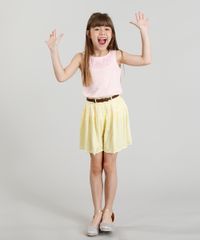 Short-Infantil-Estampado-Xadrez-Vichy-com-Cinto-Trancado-Amarelo-Claro-9182778-Amarelo_Claro_3