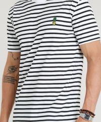 Camiseta-Masculina-Estampada-Listrada-com-Bordado-de-Abacaxi-Manga-Curta-Gola-Careca-Branca-9295133-Branco_4